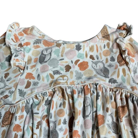 Angel Dear Bamboo Owl Woodland Print Dress - Picture 8 of 10